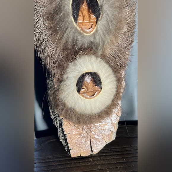 Black Cottonwood Bark Carving Spirit Masks 3 Generations Signed  David L Hendren - Picture 6 of 6